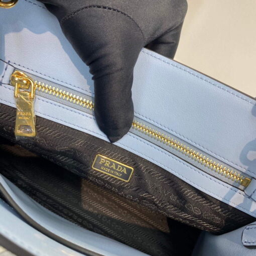Replica Prada 1BA337 Medium Saffiano leather handbag Blue 8