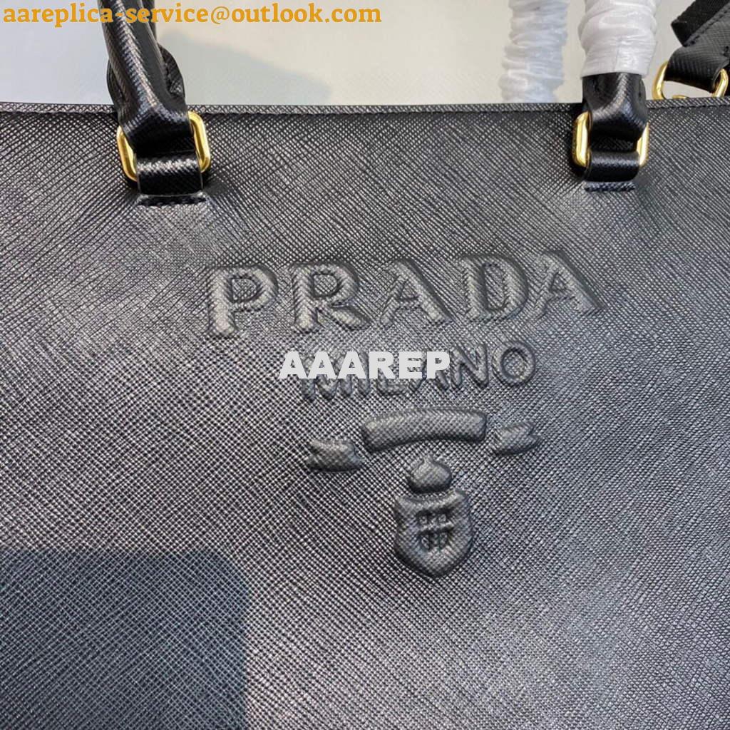 Replica Prada 1BA337 Medium Saffiano leather handbag Black 3 Replica Prada 1BA337 Medium Saffiano leather handbag Black 3