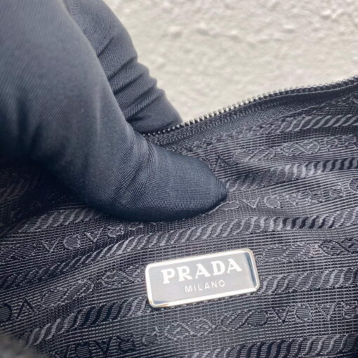 Replica Prada 1NE515 Satin mini-bag with artificial crystals Black 8