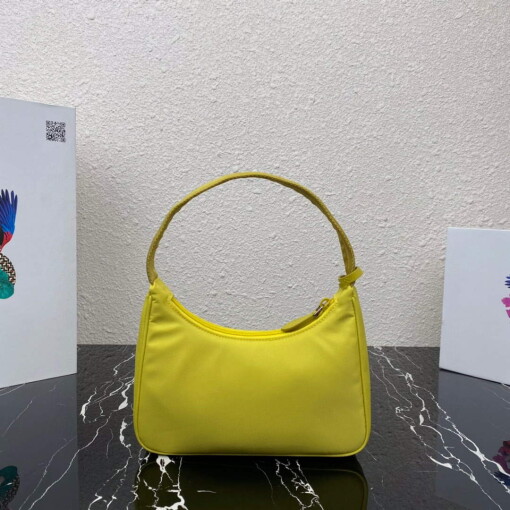Replica Prada 1NE515 Re-Nylon Re-Edition 2000 mini-bag Lemon Yellow