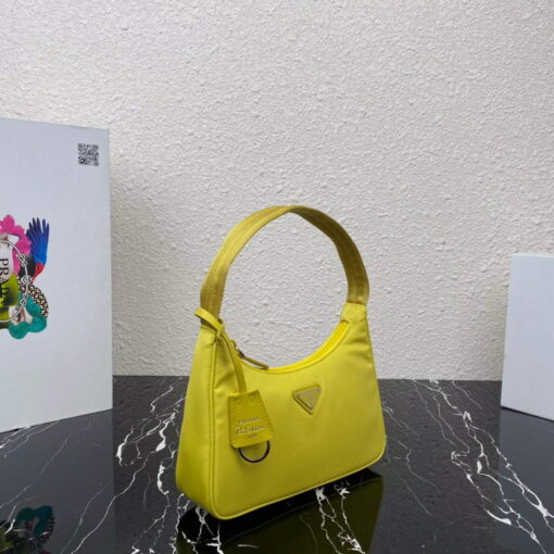Replica Prada 1NE515 Re-Nylon Re-Edition 2000 mini-bag Lemon Yellow 2