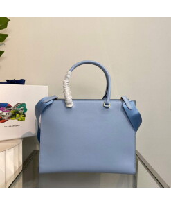 Replica Prada 1BA335 Large Saffiano leather handbag Blue