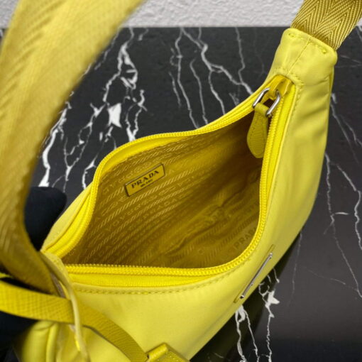 Replica Prada 1NE515 Re-Nylon Re-Edition 2000 mini-bag Lemon Yellow 7
