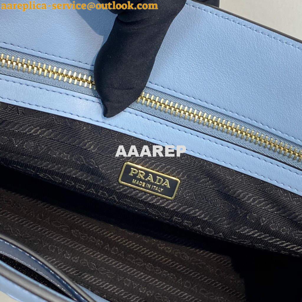 Replica Prada 1BA335 Large Saffiano leather handbag Blue 8 Replica Prada 1BA335 Large Saffiano leather handbag Blue 8