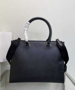 Replica Prada 1BA335 Large Saffiano leather handbag Black Replica Prada 1BA335 Large Saffiano leather handbag Black