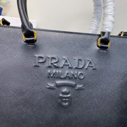 Replica Prada 1BA335 Large Saffiano leather handbag Black 3