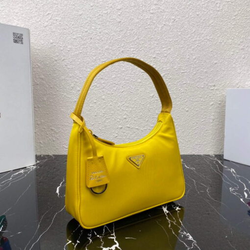 Replica Prada 1NE515 Re-Nylon Re-Edition 2000 mini-bag Yellow 3