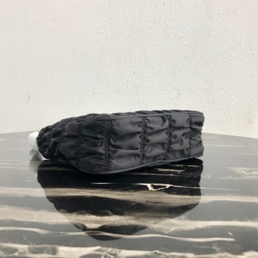 Replica Prada 1NE204 Prada Nylon and Saffiano Leather Mini Bag in Black 3