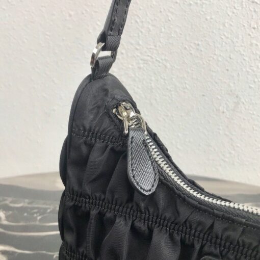 Replica Prada 1NE204 Prada Nylon and Saffiano Leather Mini Bag in Black 5