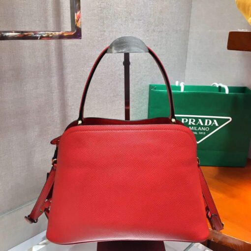 Replica Prada 1BA282 Medium Saffiano Leather Prada Matinee Bag Red 3