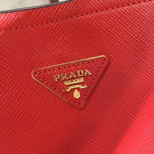 Replica Prada 1BA282 Medium Saffiano Leather Prada Matinee Bag Red 4