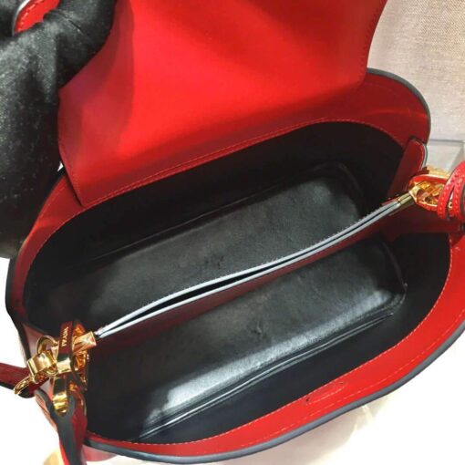 Replica Prada 1BA282 Medium Saffiano Leather Prada Matinee Bag Red 6