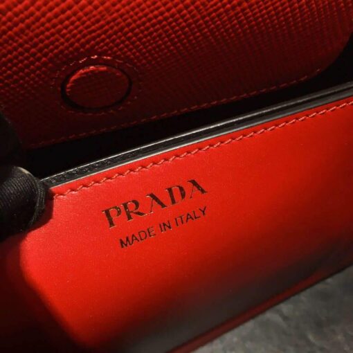 Replica Prada 1BA282 Medium Saffiano Leather Prada Matinee Bag Red 8