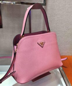 Replica Prada 1BA282 Medium Saffiano Leather Prada Matinee Bag Pink 2