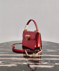 Replica Prada Saffiano Leather Symbole Bag 1BN021 Red