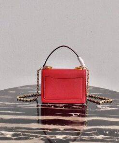 Replica Prada Saffiano Leather Symbole Bag 1BN021 Red 2