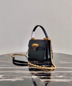 Replica Prada Saffiano Leather Symbole Bag 1BN021 Black