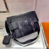 Replica Prada Nylon and Saffiano Leather Bag with Strap 2VD769 Black 9