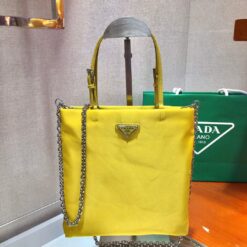 Replica Prada 1BA252 Nylon Handbag Yellow