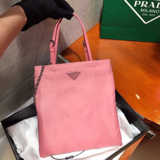 Replica Prada 1BA252 Nylon Handbag Pink 2