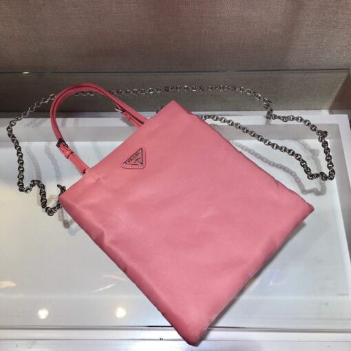Replica Prada 1BA252 Nylon Handbag Pink 4