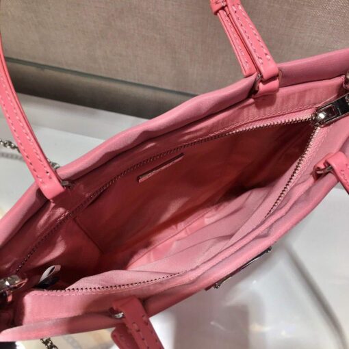 Replica Prada 1BA252 Nylon Handbag Pink 5