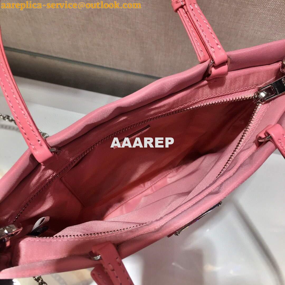 Replica Prada 1BA252 Nylon Handbag Pink 5 Replica Prada 1BA252 Nylon Handbag Pink 5