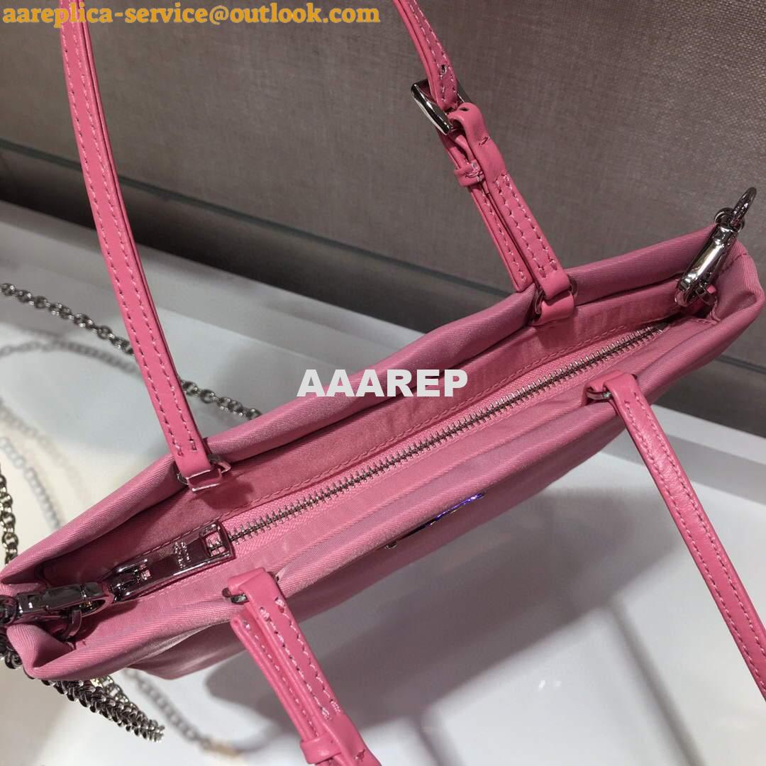 Replica Prada 1BA252 Nylon Handbag Pink 6 Replica Prada 1BA252 Nylon Handbag Pink 6