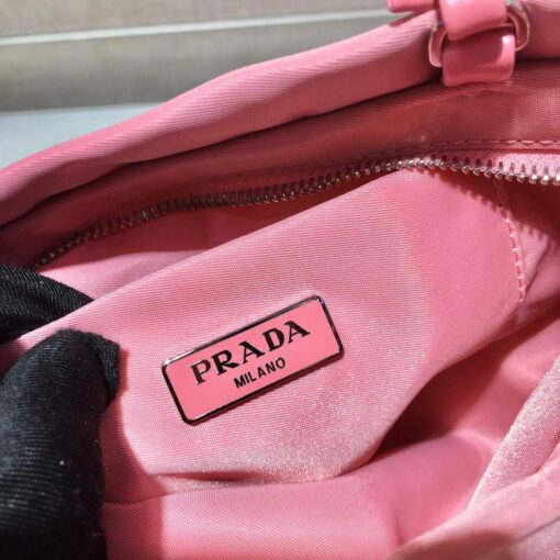 Replica Prada 1BA252 Nylon Handbag Pink 7