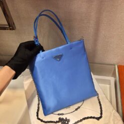 Replica Prada 1BA252 Nylon Handbag Blue 2