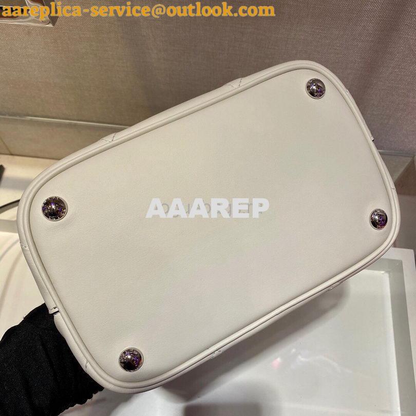 Replica Prada 1BA212 Medium Saffiano Leather Prada Panier Bag in White 5 Replica Prada 1BA212 Medium Saffiano Leather Prada Panier Bag in White 5