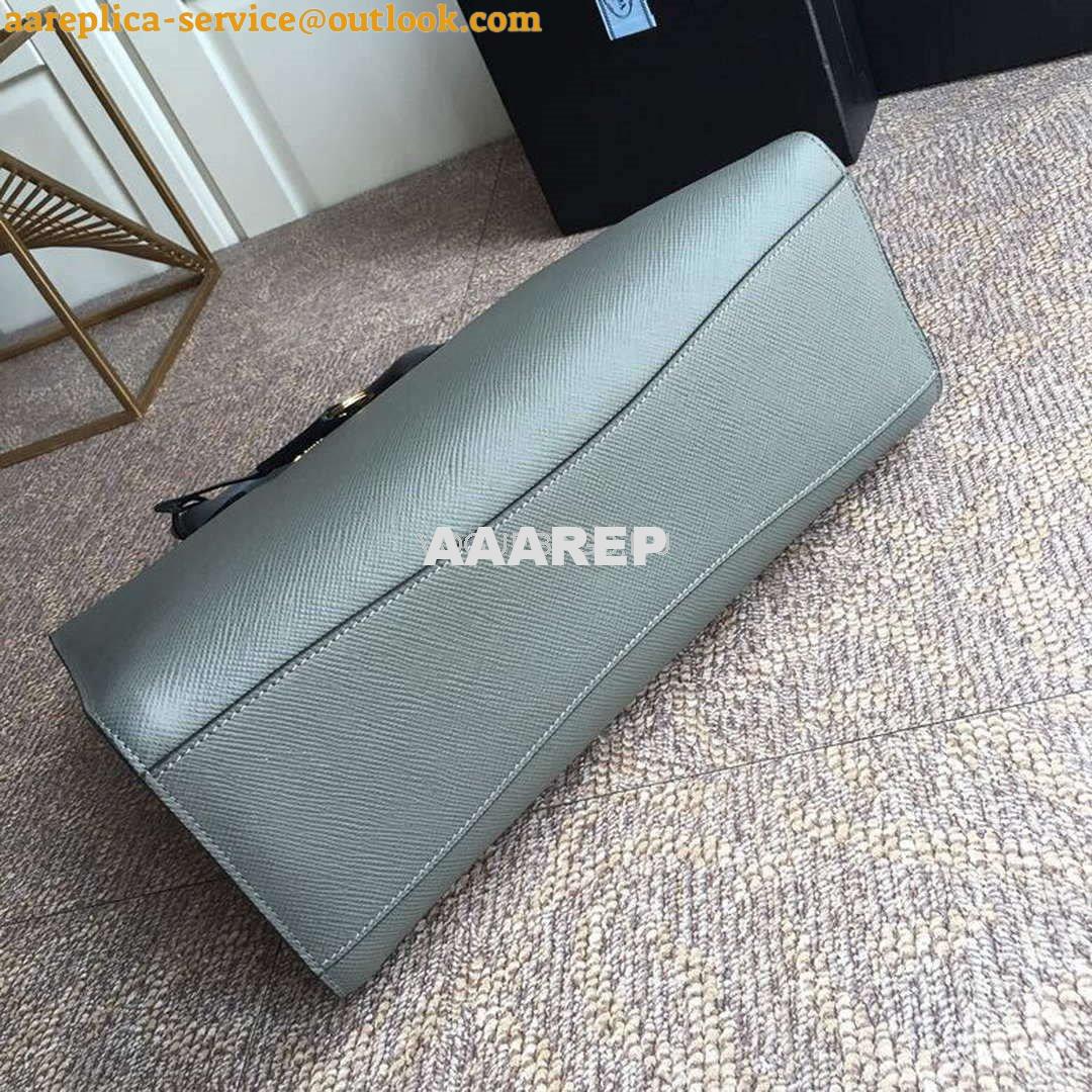 Replica Prada 1BA153 Large Saffiano Leather Handbag in Gray 6 Replica Prada 1BA153 Large Saffiano Leather Handbag in Gray 6