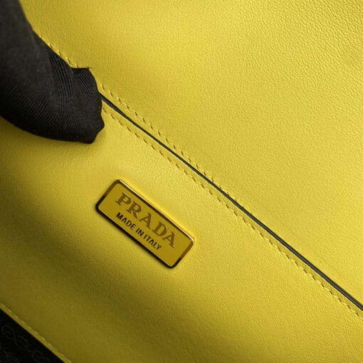 Replica Prada 1BD320 Prada Emblème Saffiano Shoulder Bag Yellow 8