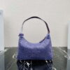 Replica Prada 1NE515 Satin mini-bag with artificial crystals Blue 10
