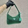Replica Prada 1NE515 Satin mini-bag with artificial crystals Blue 9
