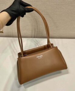 Replica Prada 1BA368 Leather mini-bag Bag Brown