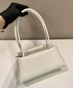 Replica Prada 1BA368 Leather mini-bag Bag White Replica Prada 1BA368 Leather mini-bag Bag White