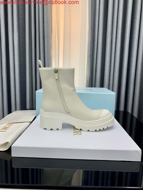 Replica Dior Women’s Shoes – Dior Symbol Ankle Boot – KCI770VSO_S900 – White