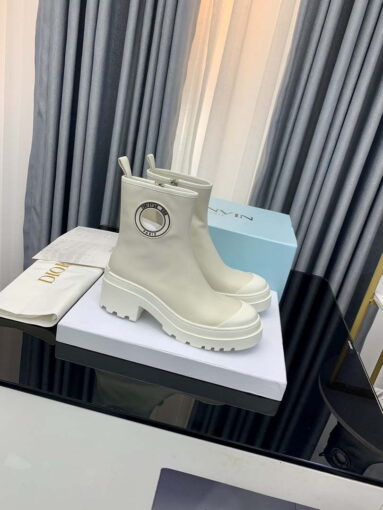 Replica Dior Women’s Shoes – Dior Symbol Ankle Boot – KCI770VSO_S900 – White 3