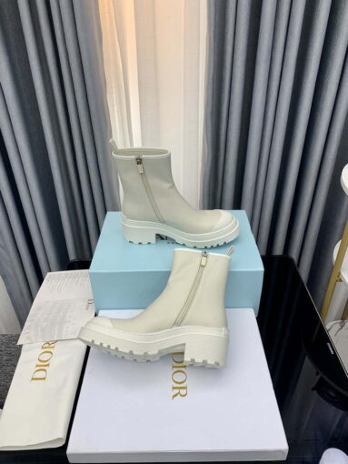 Replica Dior Women’s Shoes – Dior Symbol Ankle Boot – KCI770VSO_S900 – White 6