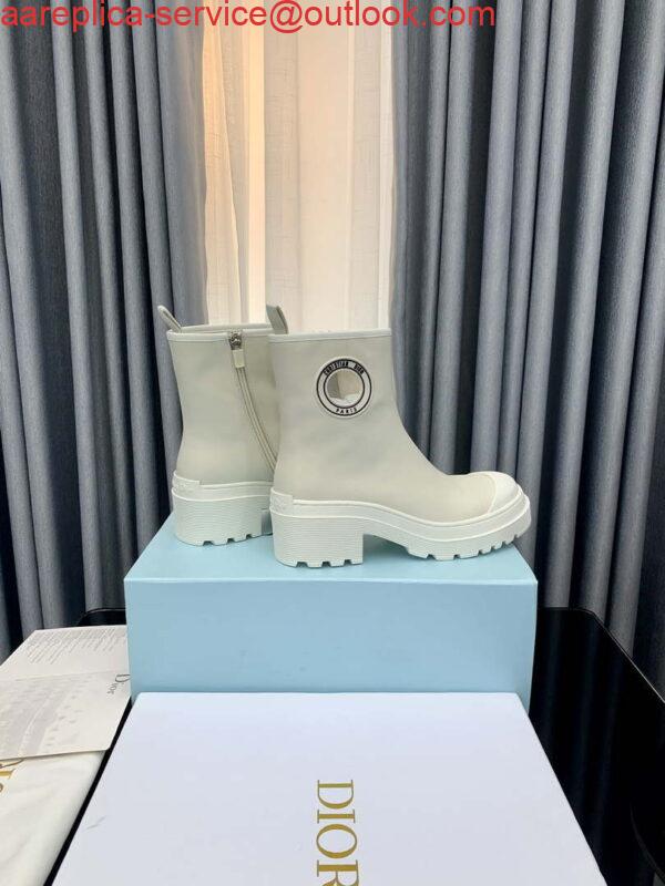 Replica Dior Women’s Shoes – Dior Symbol Ankle Boot – KCI770VSO_S900 – White 7