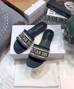 Replica Dior Women’s Slippers Designer Dior Sandals Flats Shoes D81211 2