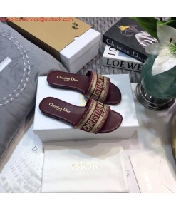 Replica Dior Women’s Slippers Designer Dior Sandals Flats Shoes D81209