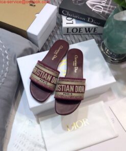 Replica Dior Women’s Slippers Designer Dior Sandals Flats Shoes D81209 2