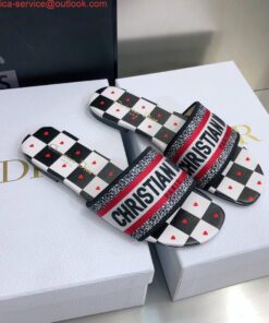 Replica Dior Women’s Slippers Designer Dior Sandals Flats Shoes D81208