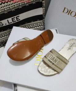 Replica Dior Women’s Slippers Designer Dior Sandals Flats Shoes D81205