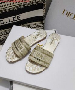 Replica Dior Women’s Slippers Designer Dior Sandals Flats Shoes D81205 2