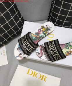 Replica Dior Women’s Slippers Designer Dior Sandals Flats Shoes D81204 2