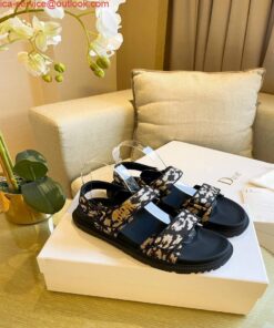 Replica Dior Women’s Slippers Designer Dior Sandals Flats Shoes D81193 2