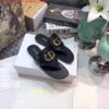 Replica Dior 81178 Dior Letter slippers Sandals White Black logo 10